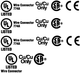 米国U.L./カナダC.S.A.規格認定品